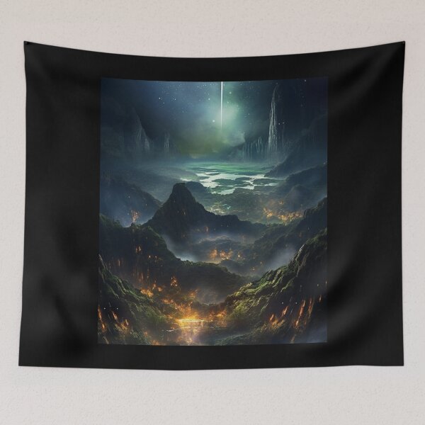 Item preview, Ethereal Dimensions: Surreal Landscapes Rendered in Vibrant Hues designed and sold by JLCableStudio.