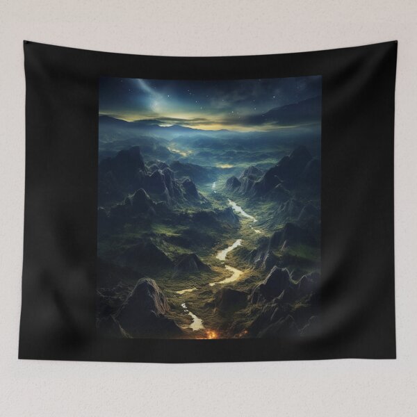 Item preview, Ethereal Dimensions: Surreal Landscapes Rendered in Vibrant Hues designed and sold by JLCableStudio.