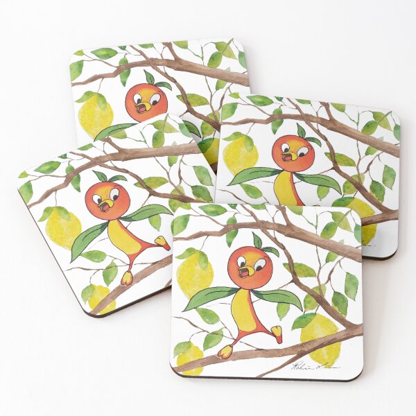 Item preview, Orange Bird in a Lemon Tree - Watercolor Painting designed and sold by Robin Liner.