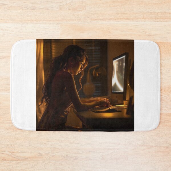 Item preview, Lady at her workplace. designed and sold by TheBrainArt.