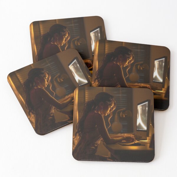Item preview, Lady at her workplace. designed and sold by TheBrainArt.