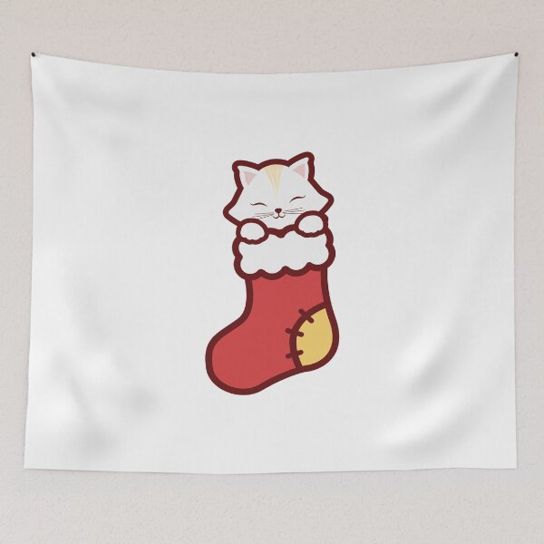 Item preview, Christmas Gift Kitty designed and sold by inksycutsy.
