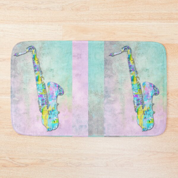Item preview, Soft Playful Music Saxophone Art designed and sold by Sharon Cummings Art.