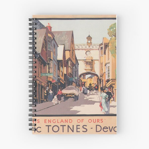 Item preview, Totnes, England Vintage Travel Poster designed and sold by vintagevivian.