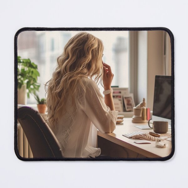 Item preview, Lady at her workplace. designed and sold by TheBrainArt.
