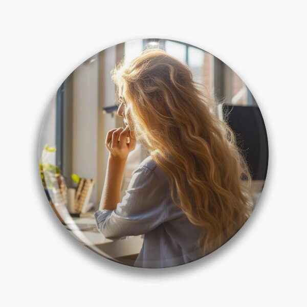 Item preview, Lady at her workplace. designed and sold by TheBrainArt.