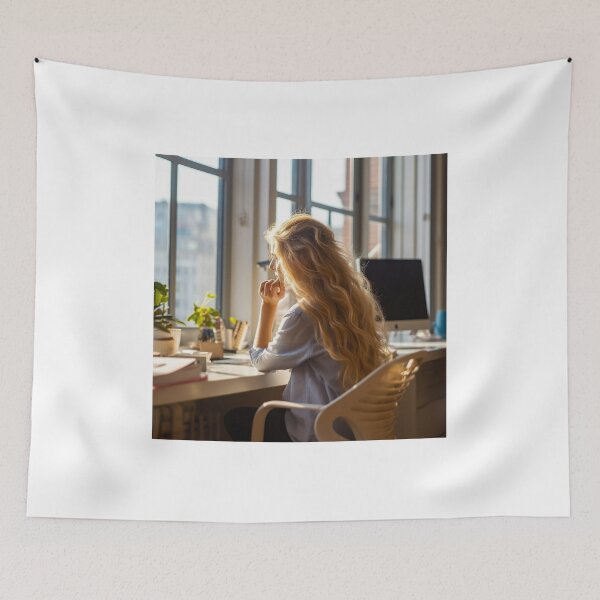 Aperçu de l'œuvre Lady at her workplace. créée et vendue par TheBrainArt.