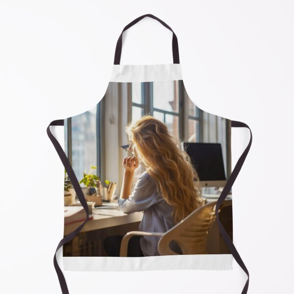 Artikelvorschau, Lady at her workplace. entworfen und verkauft von TheBrainArt.
