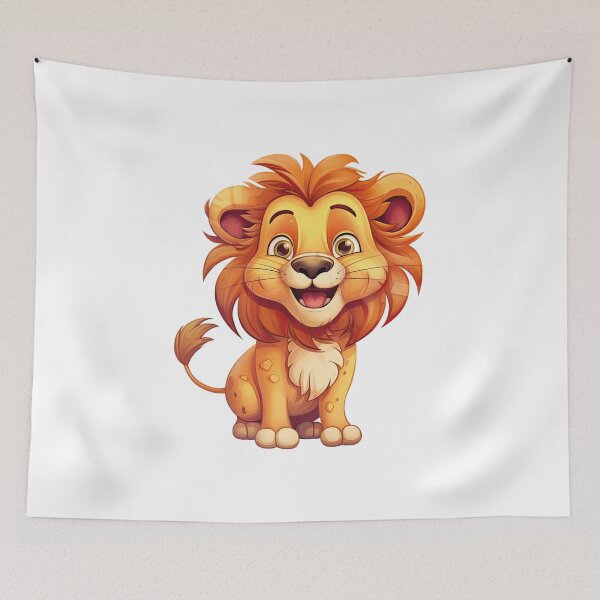 Item preview, Cute Baby Animal Clipart Funny, Beautiful Lion designed and sold by MCreativeStore.