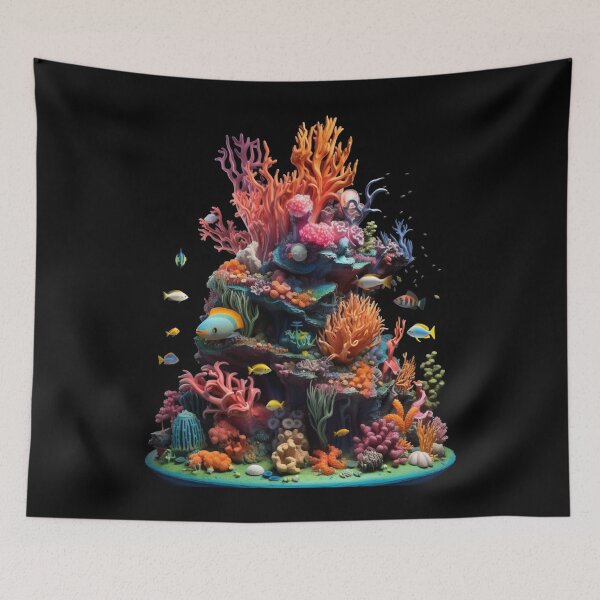 Item preview, Oceanic Oasis: Immersive 3D Coral Reef Explorations designed and sold by JLCableStudio.