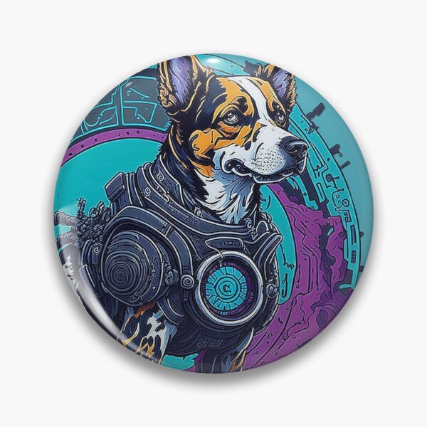 Item preview, Cyborg Cattle Dog - Guardian of the Mechanical Gate designed and sold by Minpadesign.
