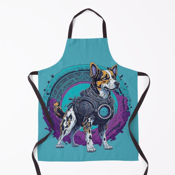 Item preview, Cyborg Cattle Dog - Guardian of the Mechanical Gate designed and sold by Minpadesign.