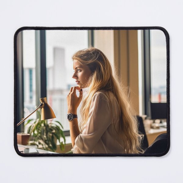 Item preview, Lady at her workplace. designed and sold by TheBrainArt.