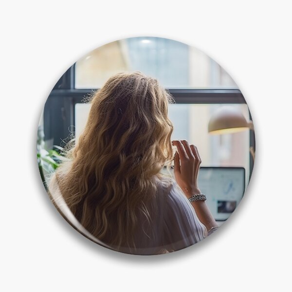 Item preview, Lady at her workplace. designed and sold by TheBrainArt.