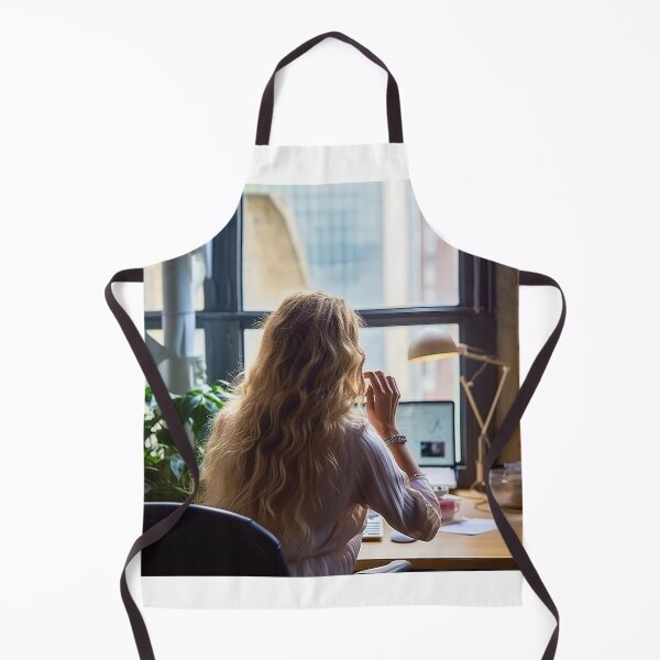 Artikelvorschau, Lady at her workplace. entworfen und verkauft von TheBrainArt.