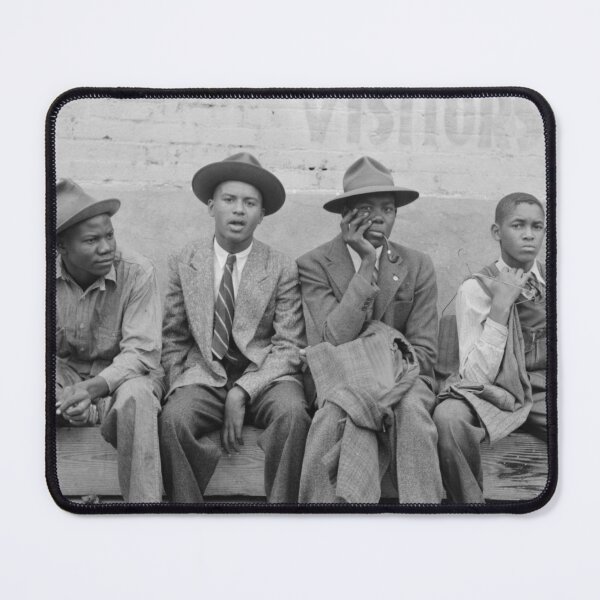 Item preview, Dapper Young Men Sitting On A Bench - Russell Lee - Texas 1939 designed and sold by warishellstore.