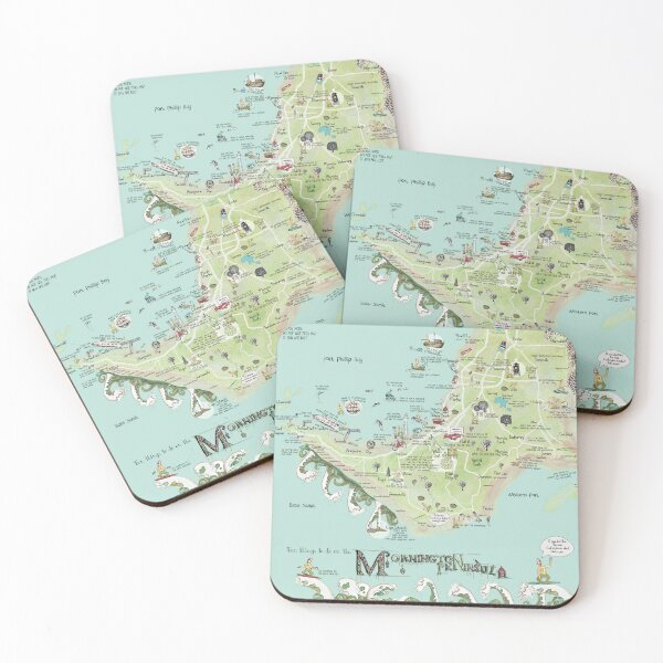 Item preview, The new Mornington Peninsula map by Jenny Wood designed and sold by Jenny Wood.