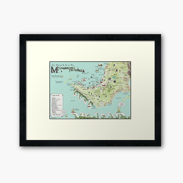 Item preview, The new Mornington Peninsula map by Jenny Wood designed and sold by Jenny Wood.