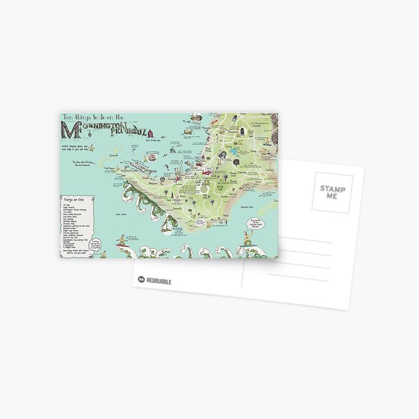 Item preview, The new Mornington Peninsula map by Jenny Wood designed and sold by Jenny Wood.