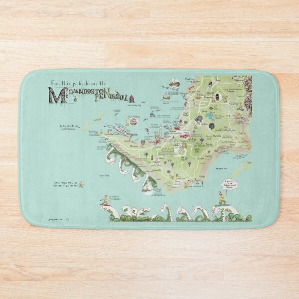Item preview, The new Mornington Peninsula map by Jenny Wood designed and sold by Jenny Wood.