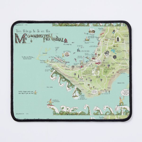 Item preview, The new Mornington Peninsula map by Jenny Wood designed and sold by Jenny Wood.