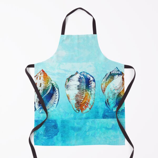 Item preview, Fun Colorful Seashells On Beach Blue designed and sold by Sharon Cummings Art.