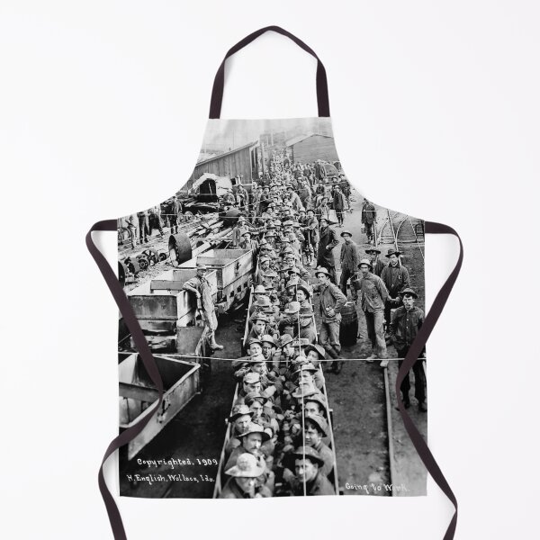 Item preview, Miners in Train Ready to Descend Deep Underground - Wallace Idaho 1909 designed and sold by Daniel Hagerman.