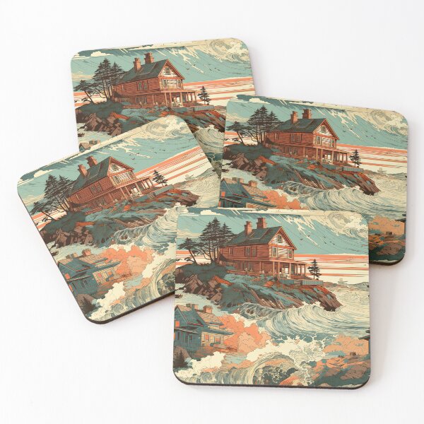 Item preview, beach houses in the storm designed and sold by ivanmejia.