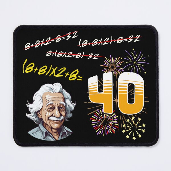 Item preview, Nerdy Maths 40th Birthday Design designed and sold by Image-Caption.