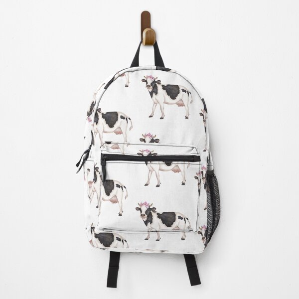 Vista previa del artículo con la obra «Linda vaca acuarela con flores», diseñado y vendido por silviaol.