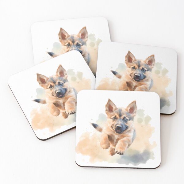 Item preview, German Shepherd Puppy-Watercolor designed and sold by Jdelgado813.