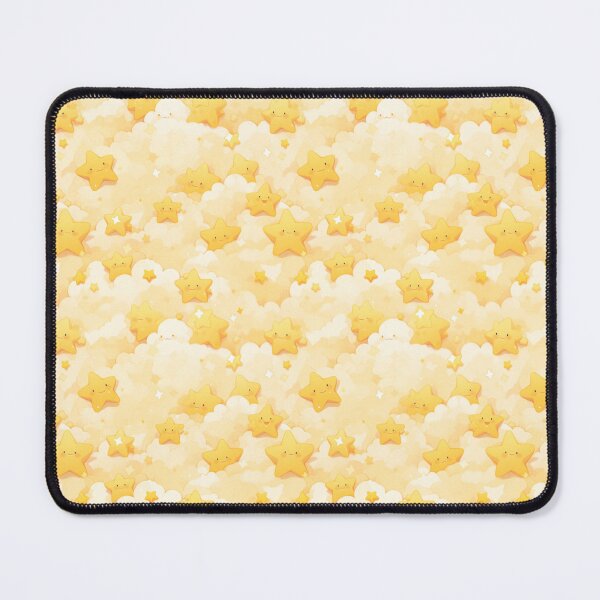 Item preview, Chibi Clouds & Stars Yellow Pattern designed and sold by EmmelynArt.