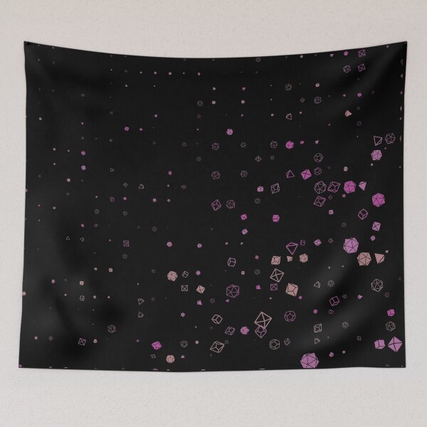 Item preview, Roll the Dice - Pinks and Orange on Black designed and sold by AvengingSassy.
