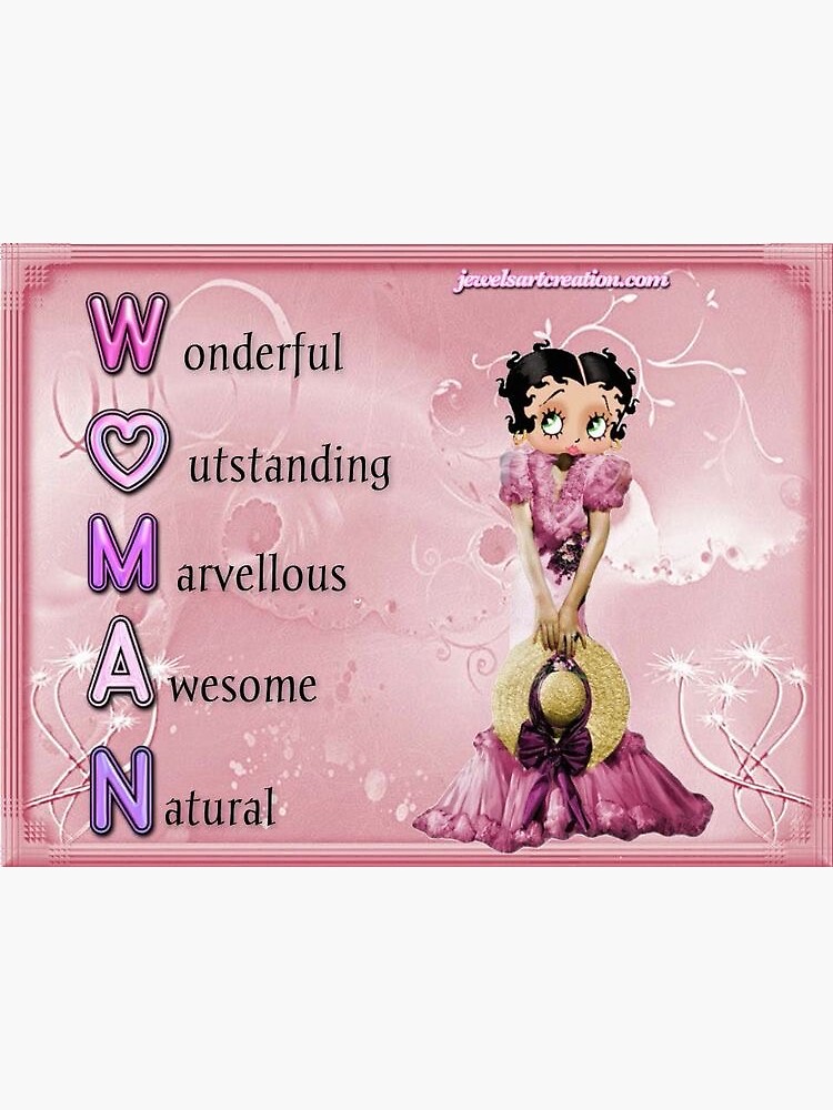 silly betty boop sticker acrostic  Magnet for Sale by zadiesilly
