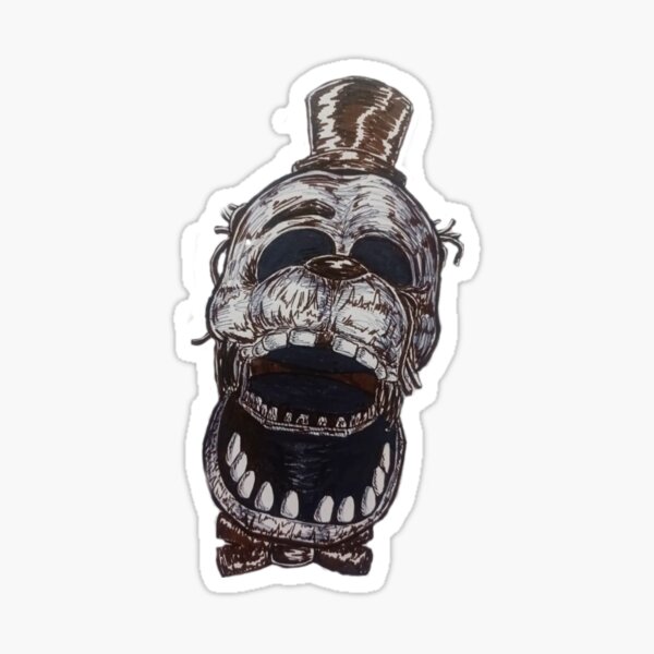 FNAF Nightmare Fredbear Fanart Sticker for Sale by tayatarantula