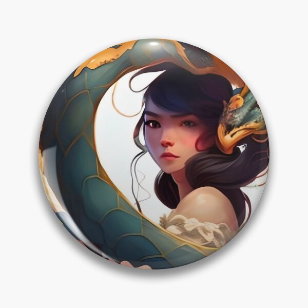Item preview, Snake Girl Anime with flowers design designed and sold by mangature  Lady.