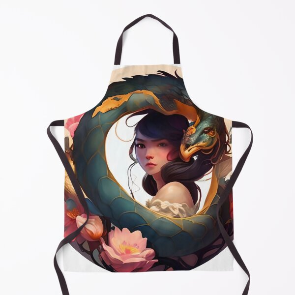 Item preview, Snake Girl Anime with flowers design designed and sold by mangature Lady.