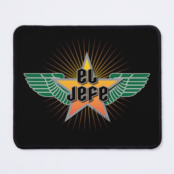Item preview, El Jefe Winged Star Green and Yellow designed and sold by Michael Cotto.