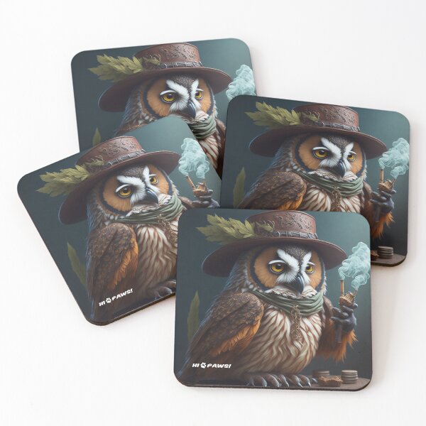Item preview, Hermoso buho estilo western pegatinas designed and sold by HiPaws.