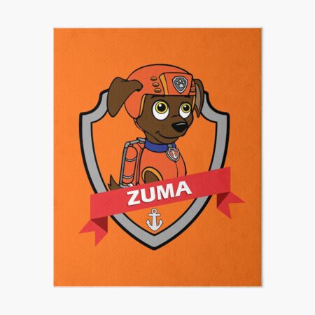Playful Zuma PAW Patrol Art Board Print for Sale by iLoveOstriches