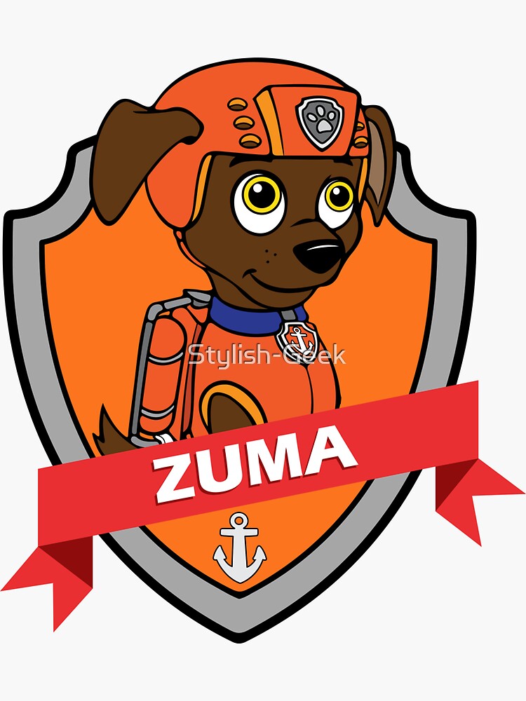 PAW Patrol Zuma Sticker for Sale by VlajkoArtist