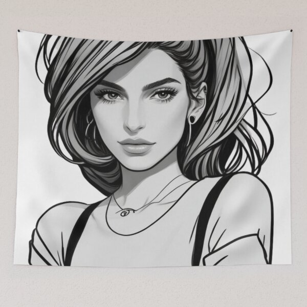 Item preview, Snoh Aalegra sketch design designed and sold by PrintDesignFlow.