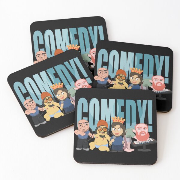 Item preview, Comedy! Design With Illustrations of Joe Rogan, Bobby Lee, Theo "The Rat King" Von & William Montgomery designed and sold by Kill Tony Fan Designs.