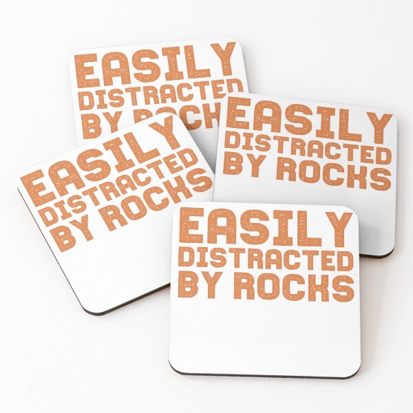 Item preview, Easily Distracted by Rocks  designed and sold by Mariano ⭐⭐⭐⭐⭐.