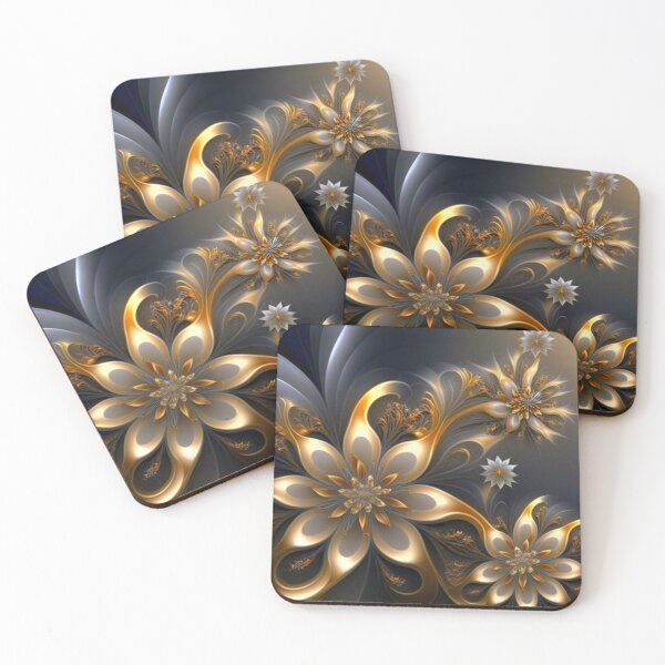 Item preview, Ethereal Gilded Petals designed and sold by MedusaPrintArt.