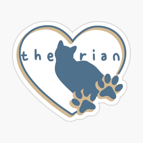 Heart cat therian  Sticker for Sale by M3ROUF