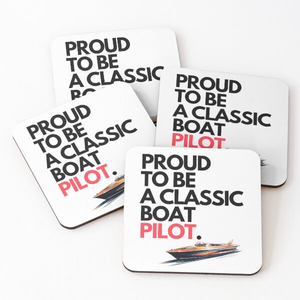 Item preview, Proud to be a classic boat Pilot vintage speed boat. Best gift! designed and sold by wowstuffcreator.
