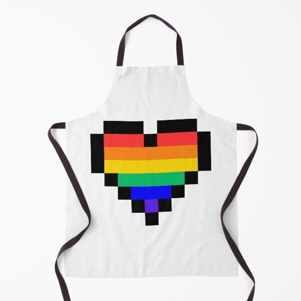 Item preview, 8 bit rainbow heart designed and sold by PaperViewStore.