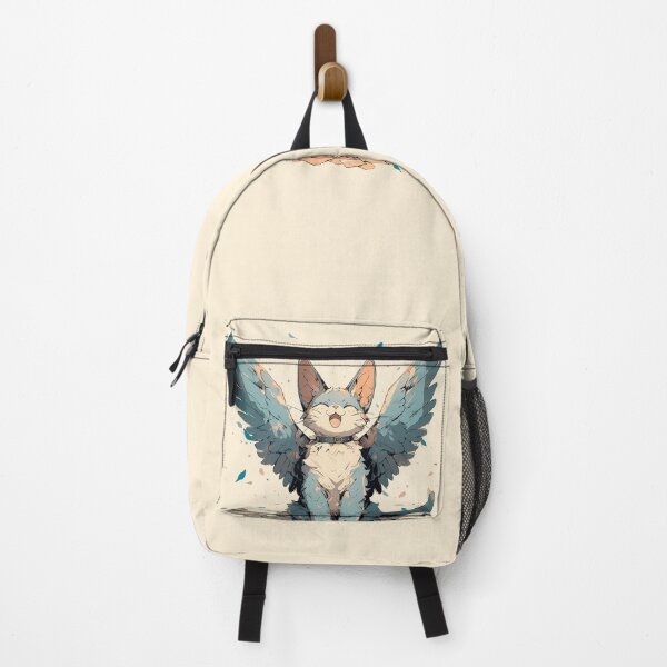 Item preview, Cute blue cat with wings designed and sold by Hirako Nakatsu.