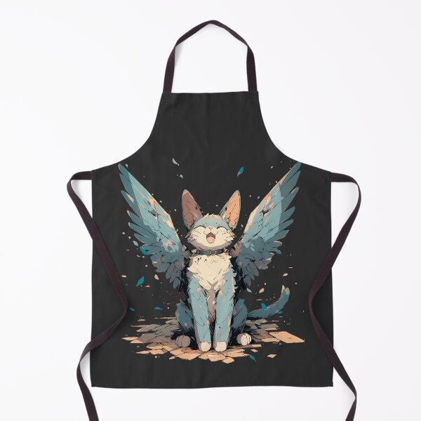 Item preview, Cute blue cat with wings designed and sold by Hirako Nakatsu.